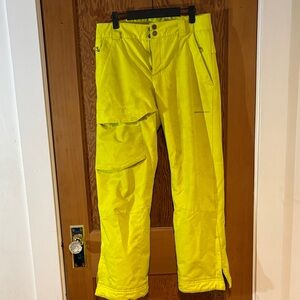 Obermeyer Kids Bright Yellow Cargo Pants